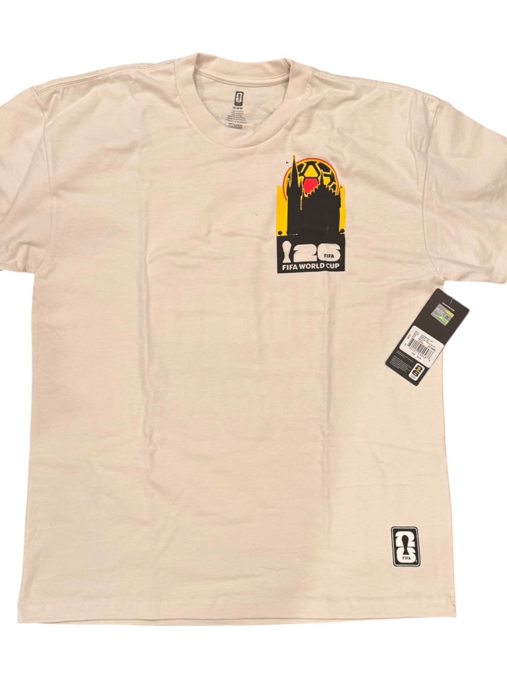 World Cup Germany Men's Cream Graphic Tee Sz M